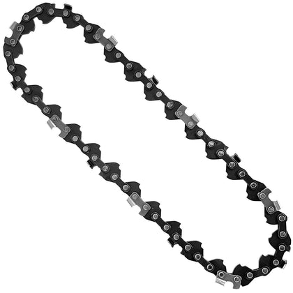 Opuladuo 5-inch chain on Sun Joe 24V-HCS-LTE ready for replacement.