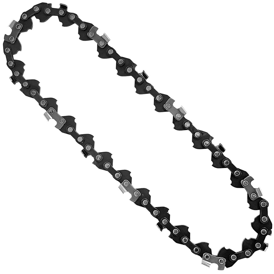 Opuladuo 5-inch chain on Sun Joe 24V-HCS-LTE ready for replacement.