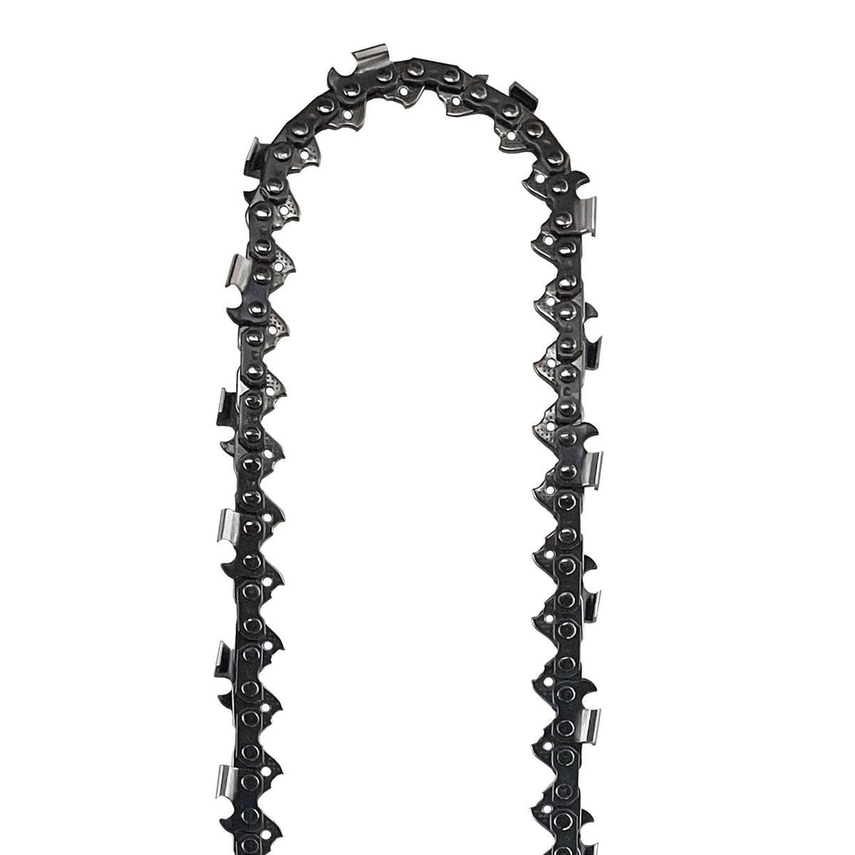 Opuladuo chain in use on a pole saw during yard work.