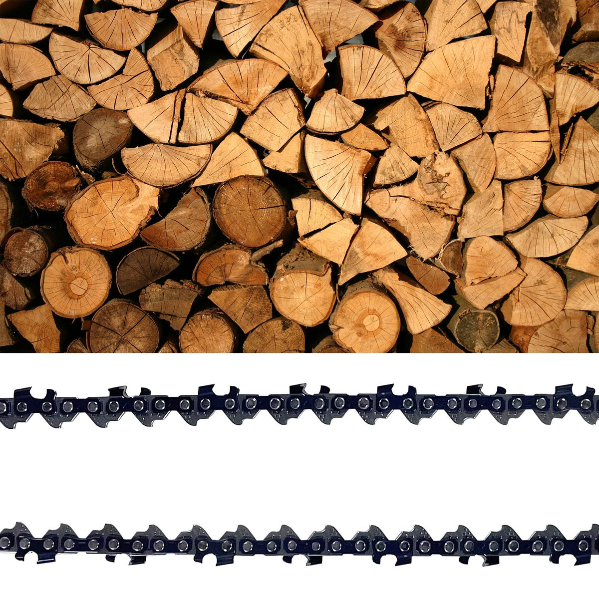 Opuladuo chain teeth close-up highlighting durability and bite.