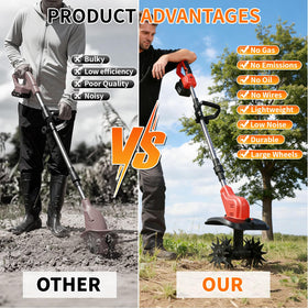 Opuliv cordless tiller assembly and installation made straightforward with manual.