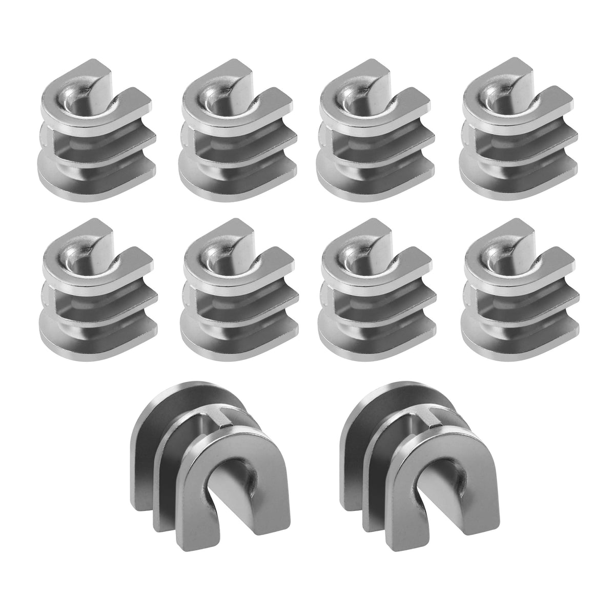 Opzour 10-pack trimmer eyelet sleeves in zinc alloy for durable use