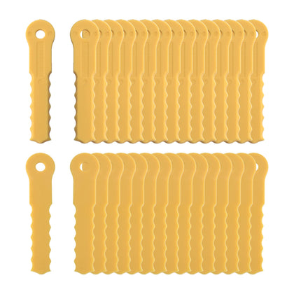 ORAEVY 30Pcs Push-N-Load blades for tough weeds, quick install.