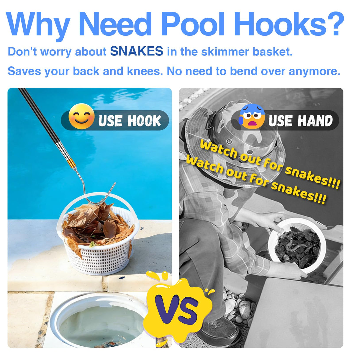 ORAPXI lid-lifting hook helps lift skimmer lids without bending.