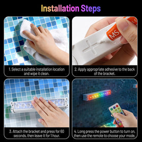 Orbecco submersible pool light in use adds color and ambience.