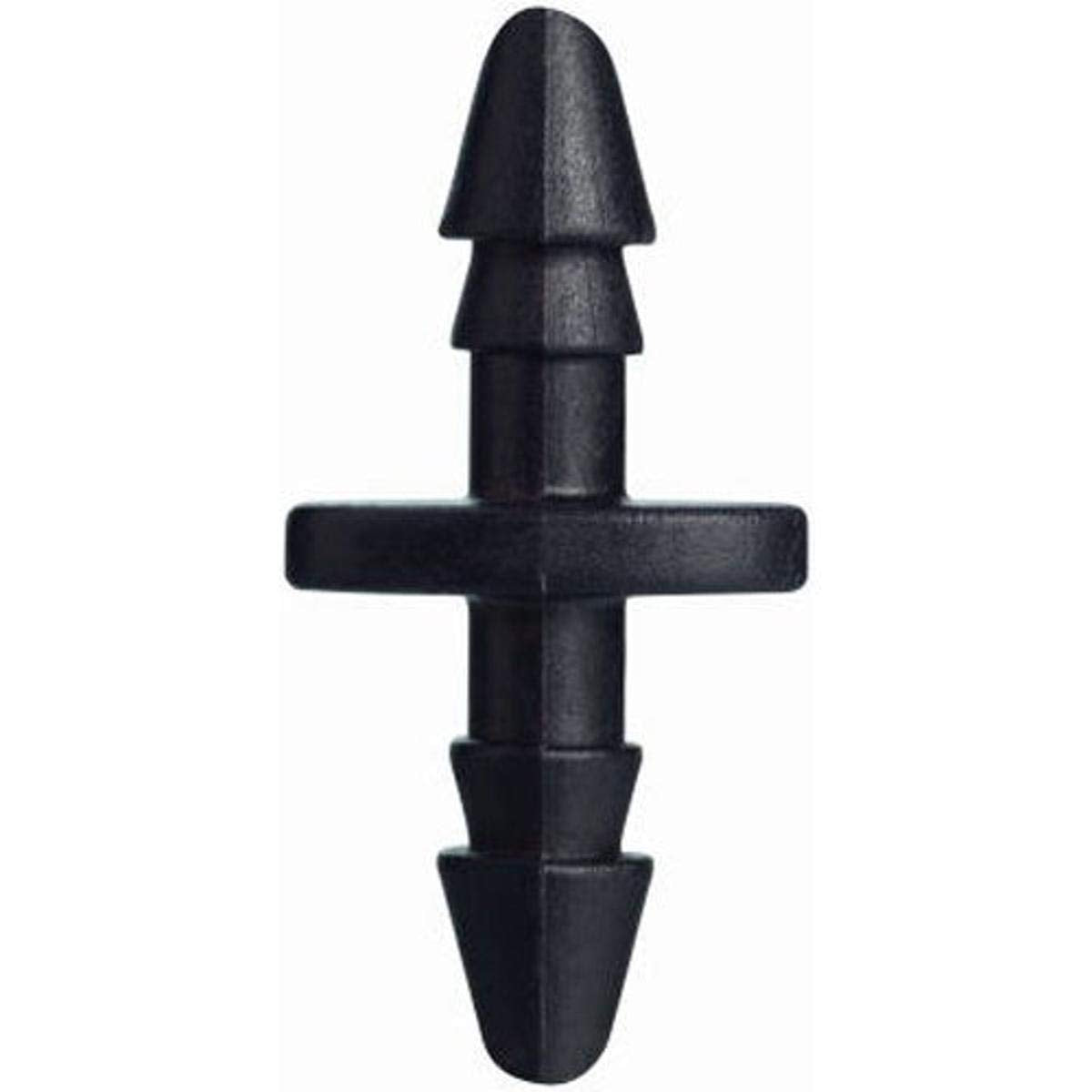 Orbit 1/4 inch drip barbed coupling secures irrigation tubing with a durable grip