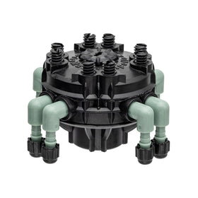 Orbit 2-pack manifold with eight adjustable outlets for precise watering