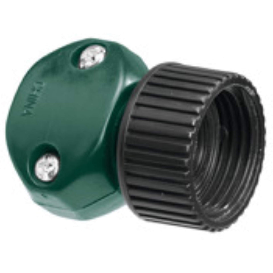 Orbit 5-pack half-inch hose clamp installation view shows quick, durable repairs for hose ends.