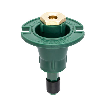 Orbit 54027 plastic pop-up sprinkler with flush head for landscape irrigation.