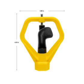 Orbit 54190N 40-foot diameter pattern for wide-area irrigation.