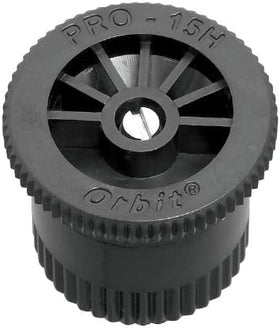 Orbit 54325 15-foot fixed pattern nozzle with filter for reliable coverage.
