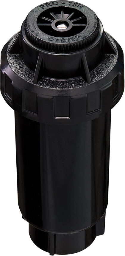 Orbit 54325 pop-up spray head with compact profile for tight installations.
