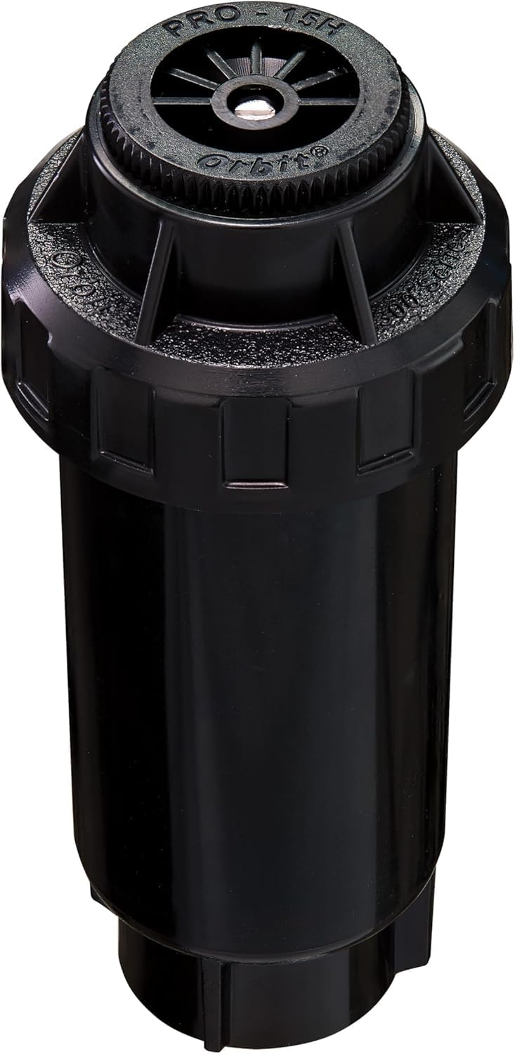 Orbit 54325 pop-up spray head with compact profile for tight installations.