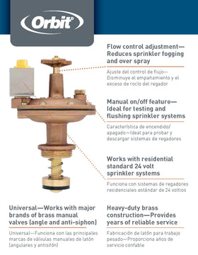 Orbit 57034 outdoor use in irrigation systems