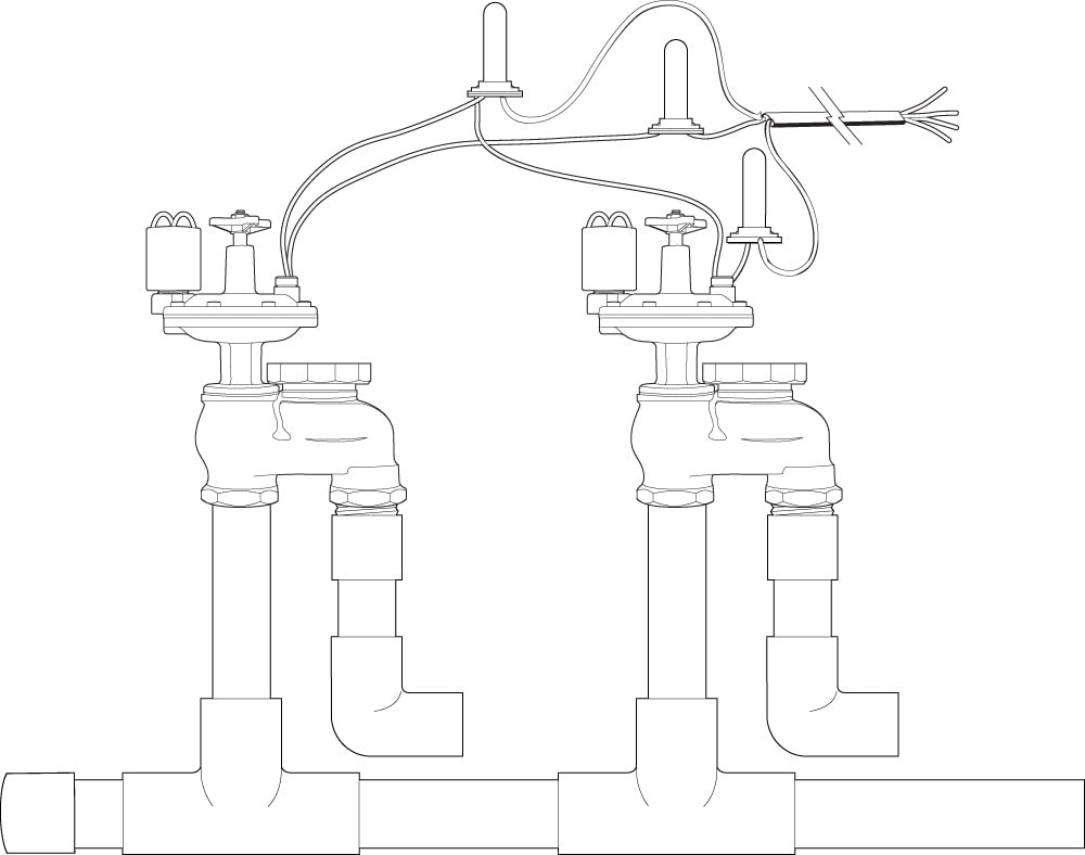 Orbit 57065 brass anti-siphon valve side view, easy above-ground installation.
