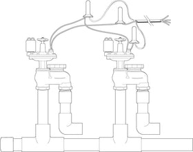 Orbit 57065 brass anti-siphon valve side view, easy above-ground installation.