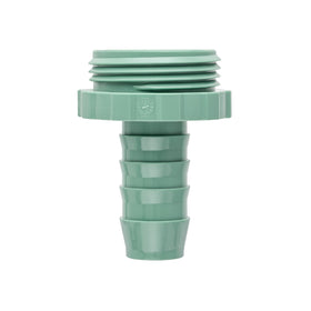 Orbit 57188 male adapter showing spiral barb design for a secure poly pipe connection.