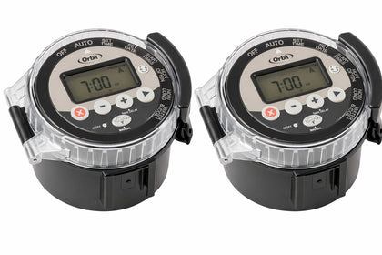 Orbit 57865 timer front view showing easy-to-use interface for quick setup