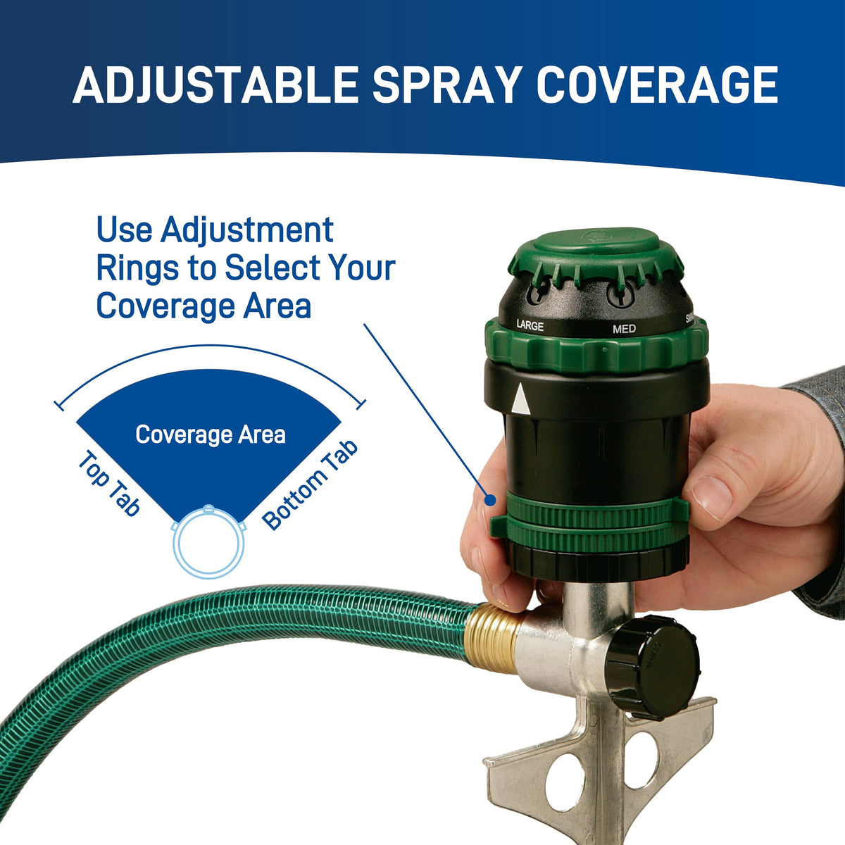 Orbit 58573N H2O-6 gear drive sprinkler long-life gear drive for reliable use.