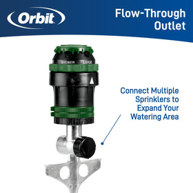Orbit 58573N H2O-6 gear drive sprinkler unique design outperforms competitors.