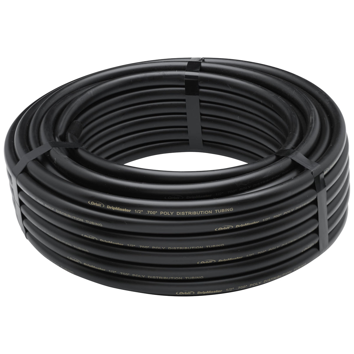 Orbit 67345 blank drip tubing 50ft coil in black for flexible landscape layouts