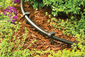 Orbit 67345 drip tubing coil in black ready for easy installation and routing
