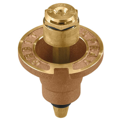 Orbit brass pop-up flush-head sprinkler two-pack for compact lawn irrigation
