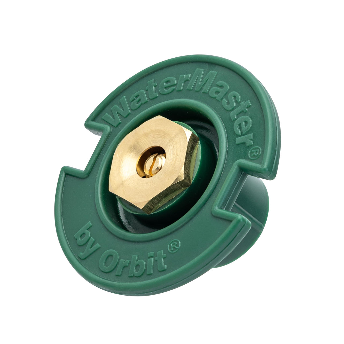 Orbit durable plastic body designed for long-lasting yard irrigation.