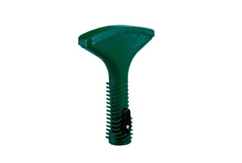 Orbit fan spray nozzle with spike for hands-free garden watering in a 3-pack.