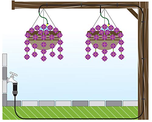 Orbit Flex-Mist sprinklers with flow control prevent puddling during watering.