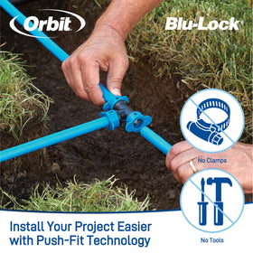 Orbit front and back yard zones can be watered independently for tailored care.