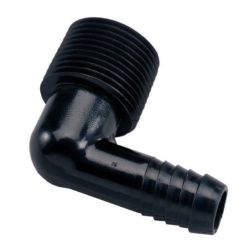 Orbit funny-pipe elbow fits 1/2in riser for flexible layouts.
