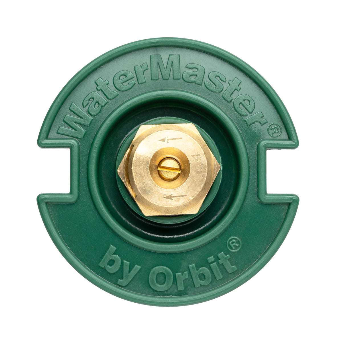 Orbit pop-up flush head action increases spray height over lawn areas