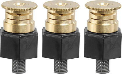 Orbit shrub head sprinkler adapter with brass half-pattern nozzle for even shrub watering