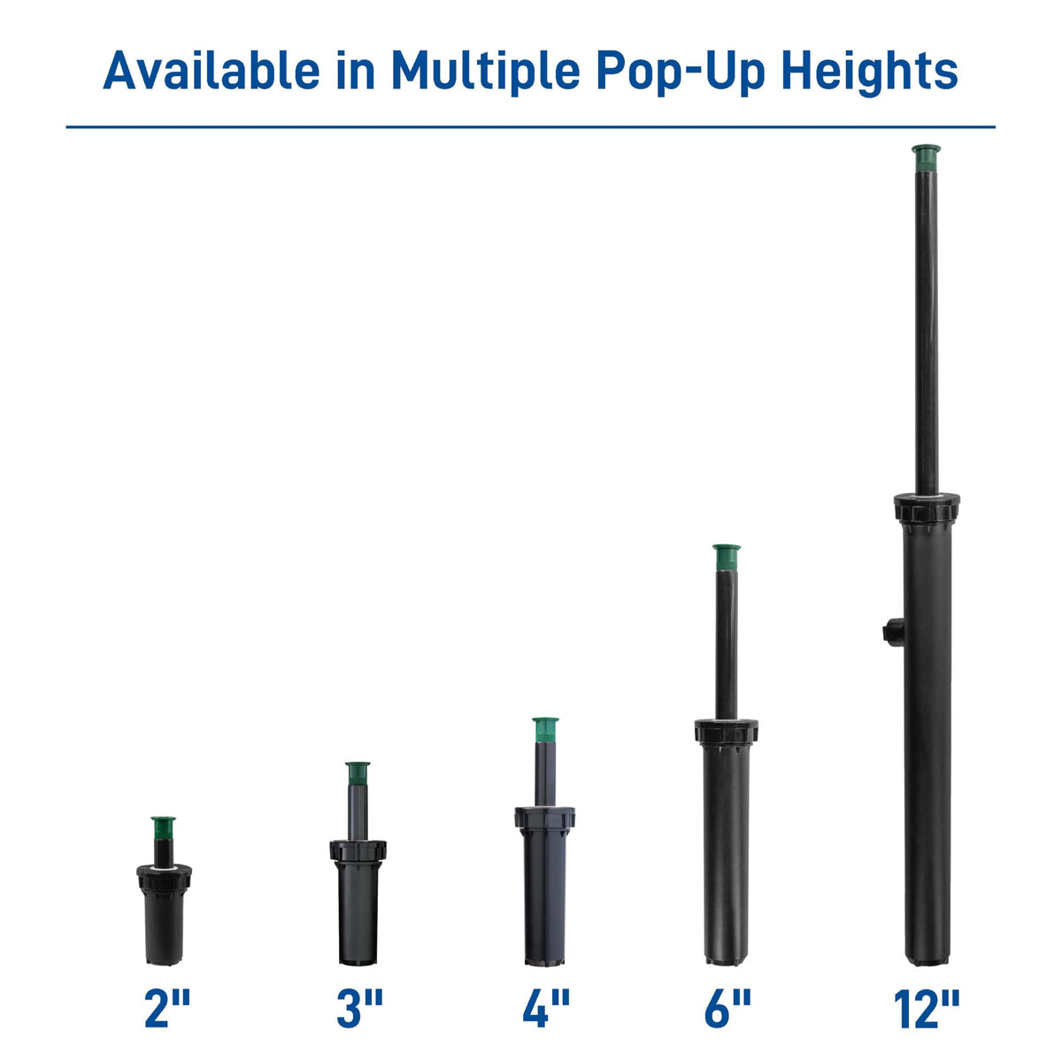 Orbit stainless-steel riser spring offers long-lasting outdoor durability.