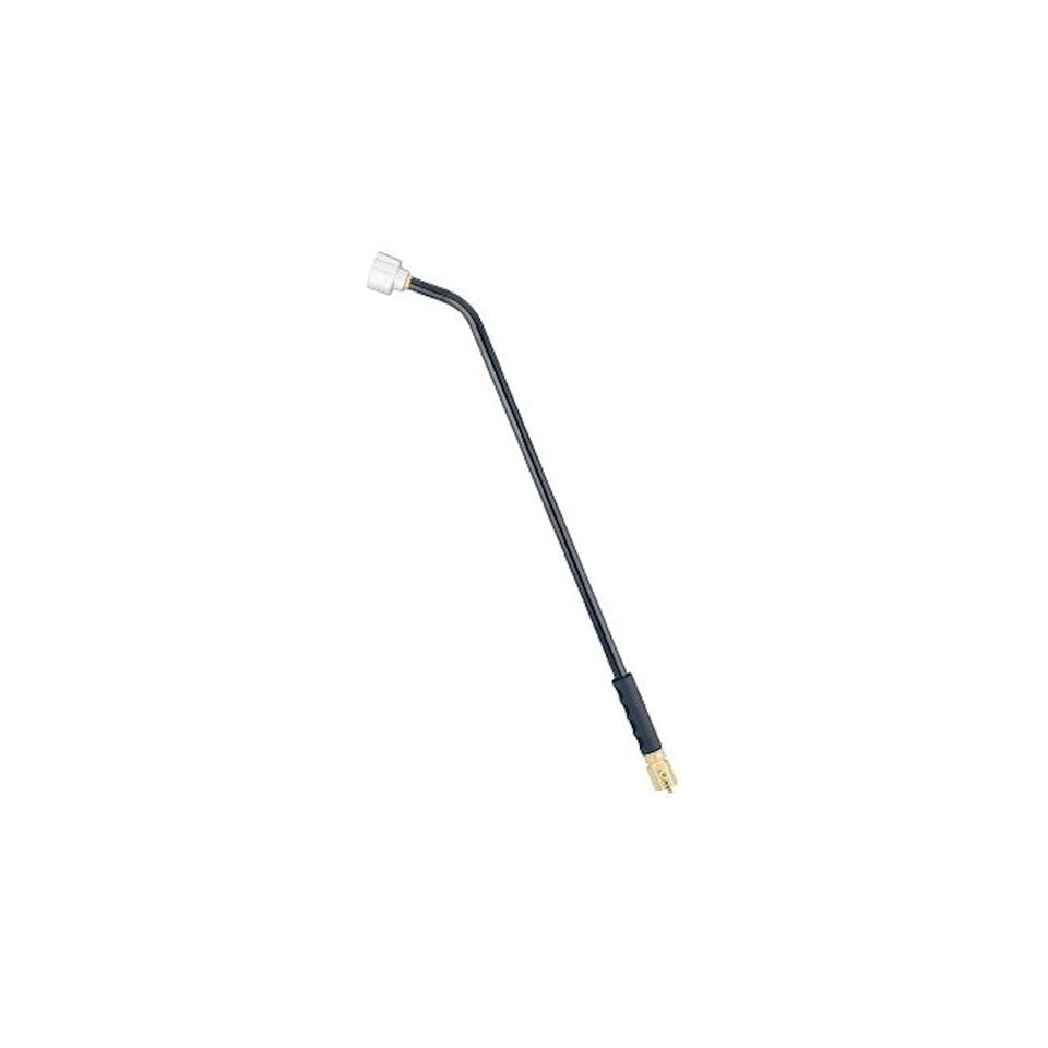 Orbit SunMate hose-end wand with 33-inch reach watering delicate plants gently.