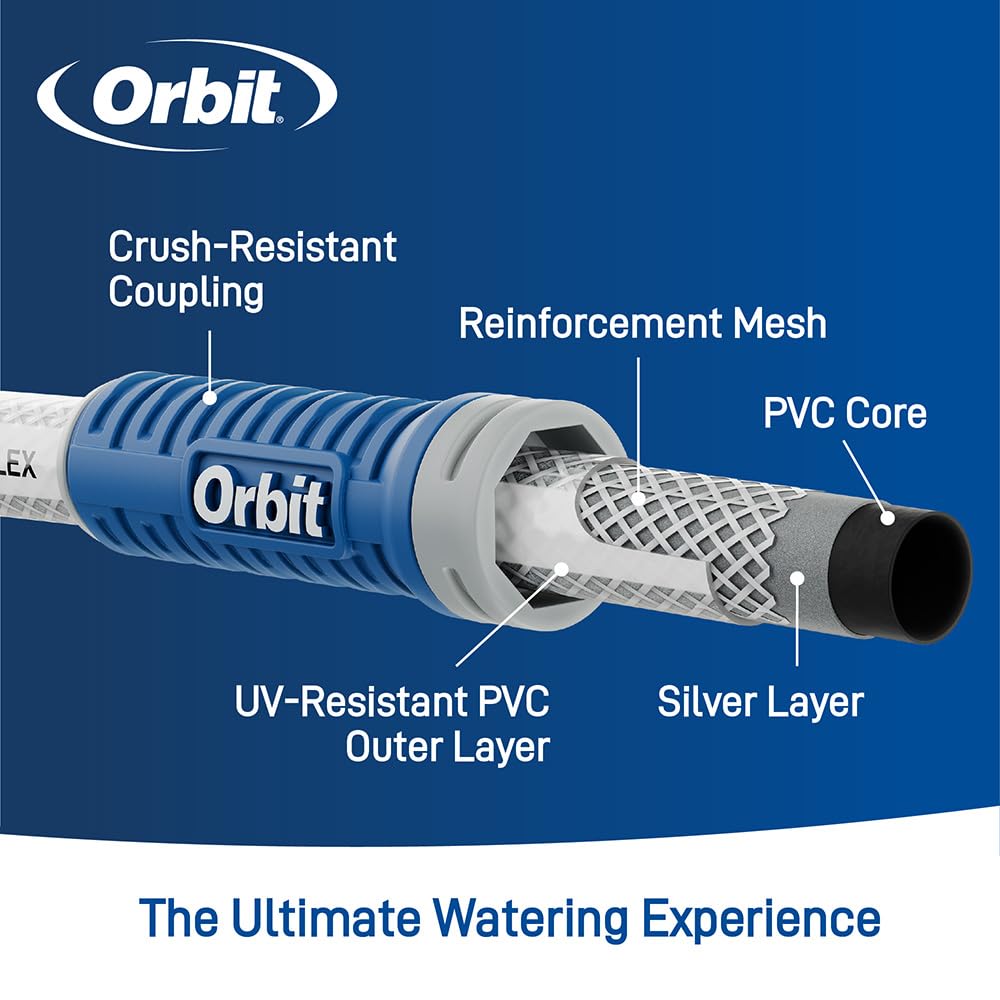 Orbit VersaFlex 10-year warranty offers long-term peace of mind for outdoor tasks.