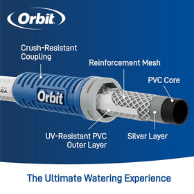 Orbit VersaFlex 10-year warranty offers long-term peace of mind for outdoor tasks.