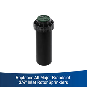 Orbit Voyager 35ft coverage supports efficient lawn watering and plant beds.