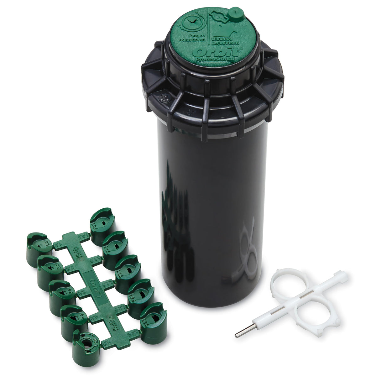 Orbit Voyager II gear-drive rotor demonstrates smooth rotation for even lawn coverage