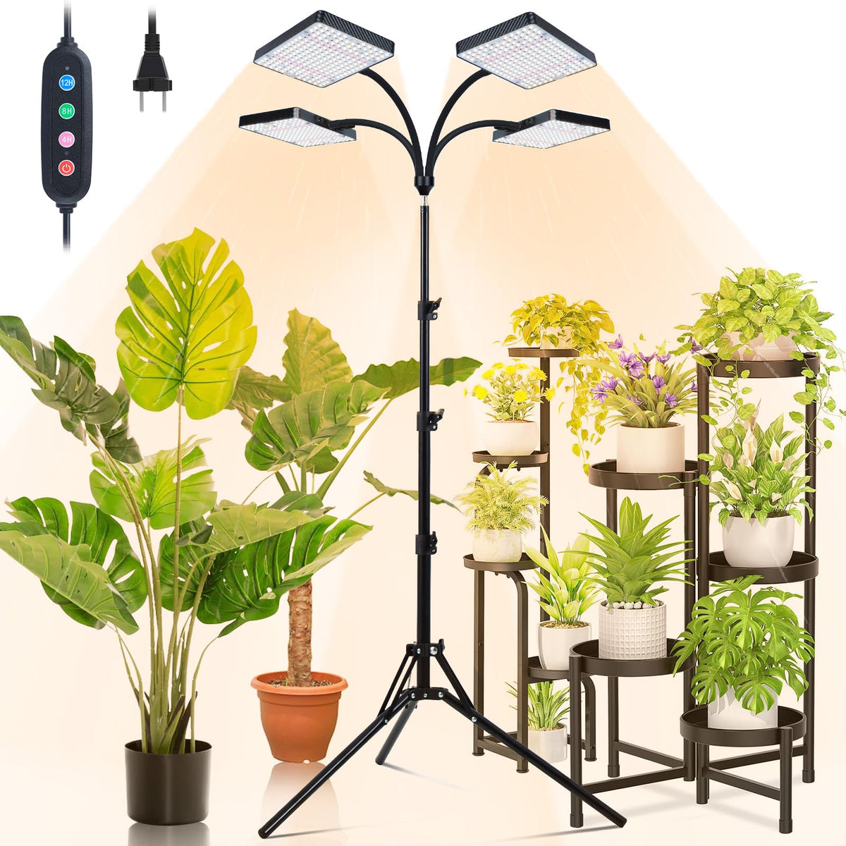 Orchbloom 100W full-spectrum LED grow light for indoor plants
