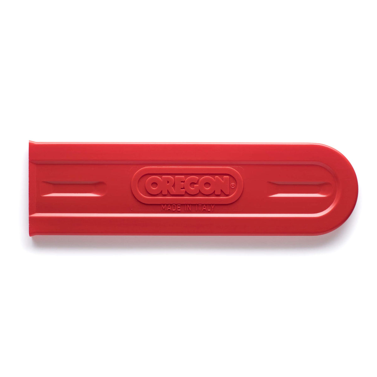 Oregon 28934 chainsaw bar cover made of durable plastic for long-lasting protection.