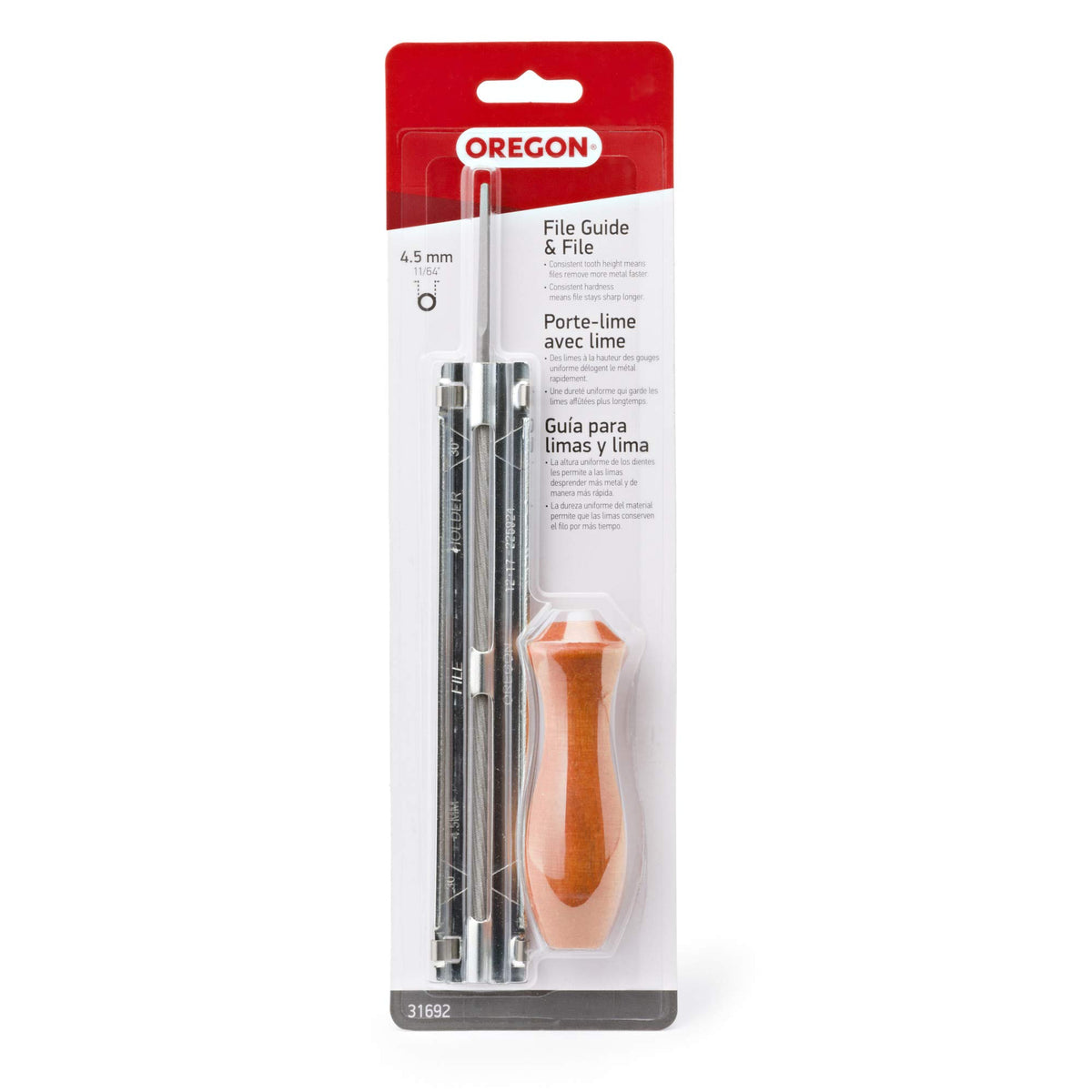 Oregon 31692 filing kit in use showing easy maintenance of chain