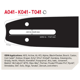 Oregon 37977 advancecut nose close-up, highlighting durability and precise control