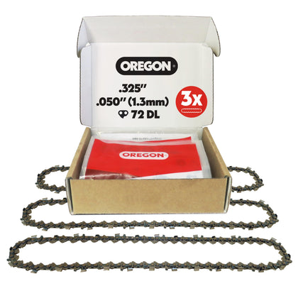 Oregon 3-Pack packaging front showcasing chain for quick identification and purchase