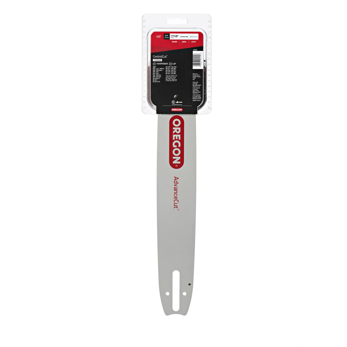 Oregon 67 drive links ensure precise chain rotation.