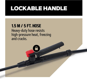 Oregon backpack sprayer: four adjustable nozzles for flexible, even coverage.
