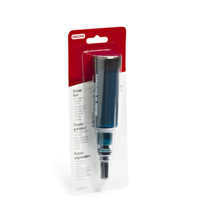 Oregon 40469-A grease gun overview shows compact, user-friendly design.