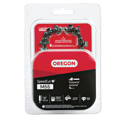 Oregon M66 16-inch chain profile for precise cuts