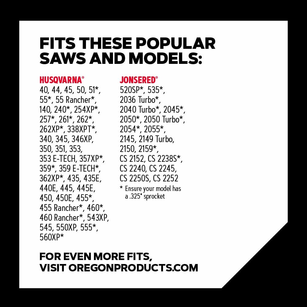 Oregon M66 Lubri-Tec oiling system maintains lubrication